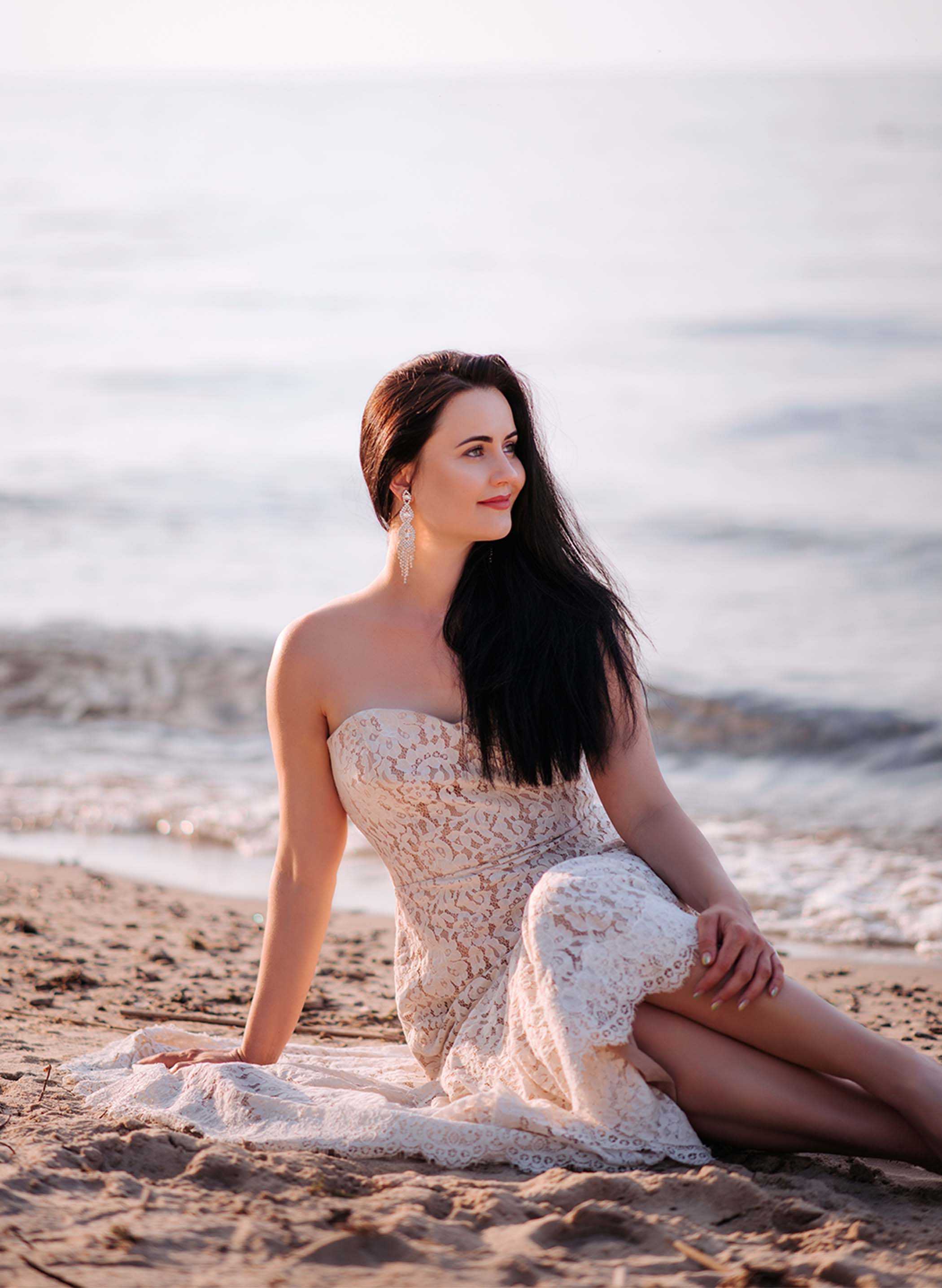 Julia on the beach